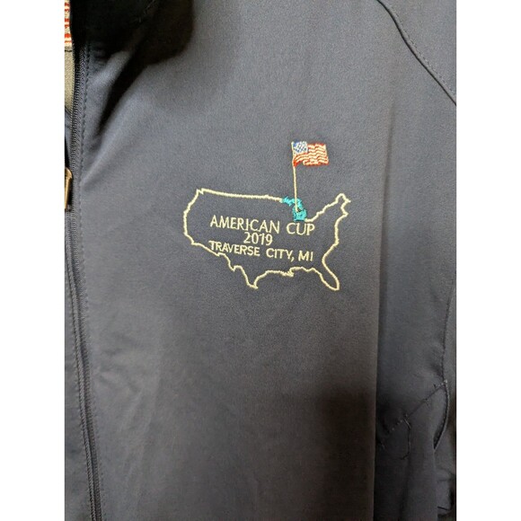 Port Authority Windbreaker Jacket Mens Blue 2XL American Cup 2019 Traverse City - Picture 3 of 6